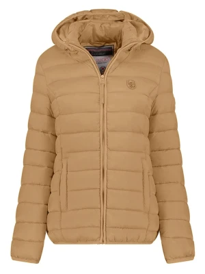 Geographical Norway Kurtka pikowana w kolorze jasnobrązowym rozmiar: XXL