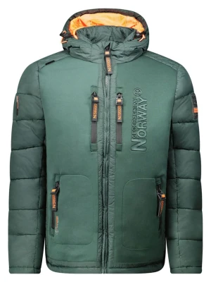 Geographical Norway Kurtka pikowana w kolorze zielono-pomarańczowym rozmiar: 3XL