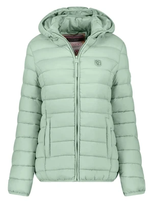 Geographical Norway Kurtka pikowana w kolorze zielonym rozmiar: XXL