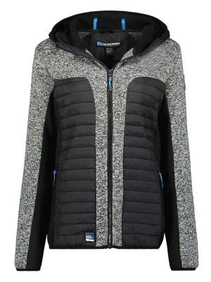 Geographical Norway Kurtka polarowa "Taquese" w kolorze czarno-szarym rozmiar: 140