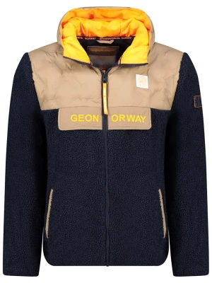 Geographical Norway Kurtka polarowa "Teclass" w kolorze granatowo-beżowym rozmiar: M