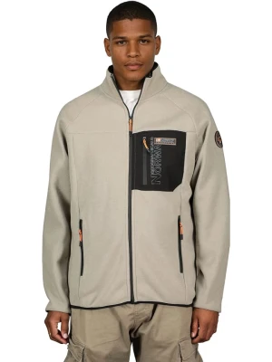 Geographical Norway Kurtka polarowa "Thizy" w kolorze beżowo-szarym rozmiar: M
