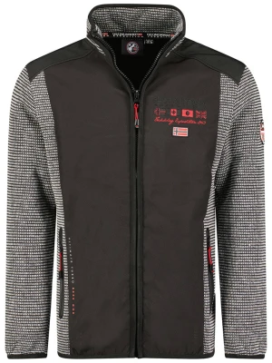 Geographical Norway Kurtka polarowa "Tonio" w kolorze szaro-czarnym rozmiar: S