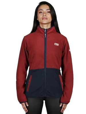 Geographical Norway Kurtka polarowa "Touki" w kolorze bordowo-granatowym rozmiar: L