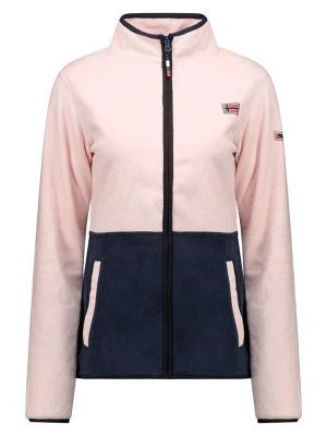 Geographical Norway Kurtka polarowa "Touki" w kolorze jasnoróżowo-granatowym rozmiar: XL
