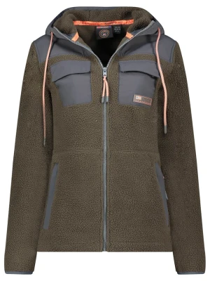 Geographical Norway Kurtka polarowa "Toulouse" w kolorze oliwkowo-antracytowym rozmiar: XL