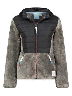 Geographical Norway Kurtka polarowa "Typologie" w kolorze czarno-szarym rozmiar: XL