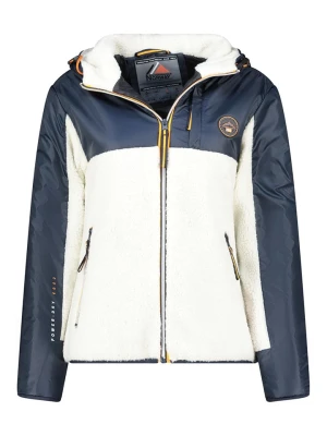 Geographical Norway Kurtka polarowa "Ulyssim" w kolorze granatowo-białym rozmiar: XL