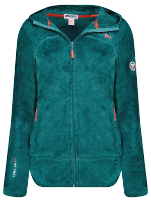 Geographical Norway Kurtka polarowa "Upalood" w kolorze ciemnozielonym rozmiar: S