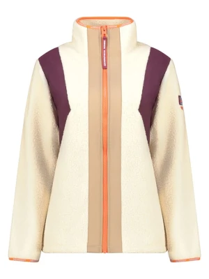 Geographical Norway Kurtka polarowa "Uriel" w kolorze kremowo-fioletowo-pomarańczowym rozmiar: L