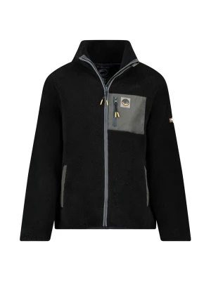 Geographical Norway Kurtka polarowa "Urock" w kolorze czarno-szarym rozmiar: 140