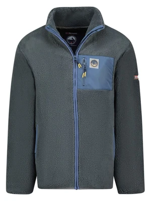 Geographical Norway Kurtka polarowa "Urock" w kolorze niebiesko-antracytowym rozmiar: 140