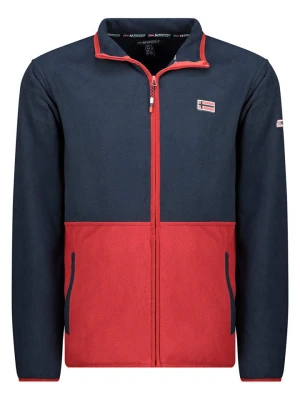 Geographical Norway Kurtka polarowa w kolorze granatowo-czerwonym rozmiar: XL