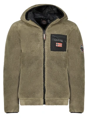 Geographical Norway Kurtka polarowa w kolorze khaki rozmiar: L