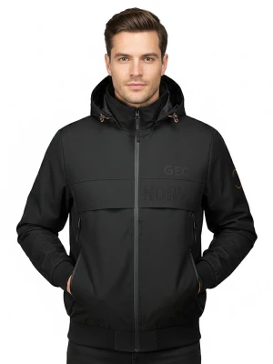 Geographical Norway Kurtka przejściowa "Batego" w kolorze czarnym rozmiar: S