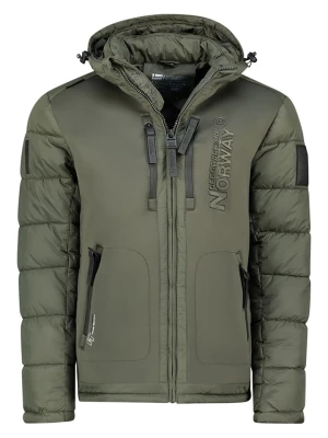 Geographical Norway Kurtka puchowa "Beachwood" w kolorze khaki rozmiar: L