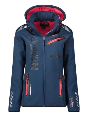 Geographical Norway Kurtka softshellowa "Assor" w kolorze granatowym rozmiar: M