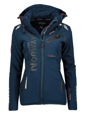 Geographical Norway Kurtka softshellowa "Reine" w kolorze granatowym rozmiar: L