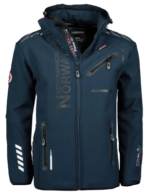 Geographical Norway Kurtka softshellowa "Royaute" w kolorze granatowym rozmiar: S