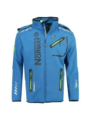 Geographical Norway Kurtka softshellowa "Royaute" w kolorze niebieskim rozmiar: 176