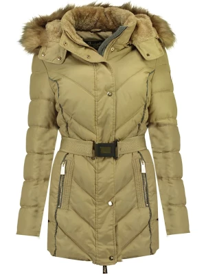 Geographical Norway Kurtka zimowa "Becky" w kolorze beżowym rozmiar: M