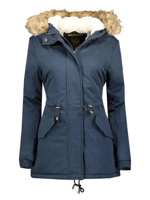 Geographical Norway Parka "Ampuria" w kolorze granatowym rozmiar: M