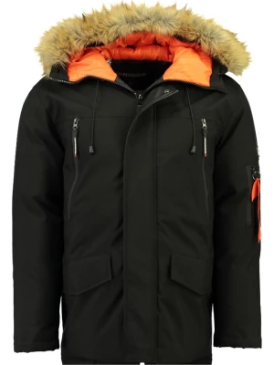 Geographical Norway Parka "Arnold" w kolorze czarnym rozmiar: L