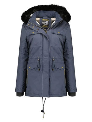Geographical Norway Parka "Celeste" w kolorze niebieskim rozmiar: S