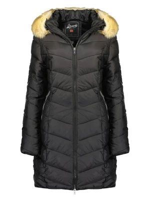 Geographical Norway Płaszcz pikowany "Alodiene" w kolorze czarnym rozmiar: XXL