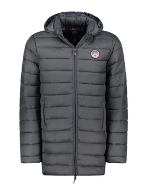 Geographical Norway Płaszcz pikowany "Amigobadge" w kolorze antracytowym rozmiar: XL