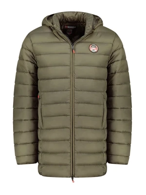 Geographical Norway Płaszcz pikowany "Amigobadge" w kolorze khaki rozmiar: XL