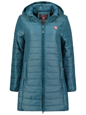 Geographical Norway Płaszcz pikowany "Atika" w kolorze morskim rozmiar: S