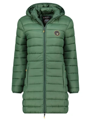 Geographical Norway Płaszcz pikowany "Atikamap" w kolorze zielonym rozmiar: XXL