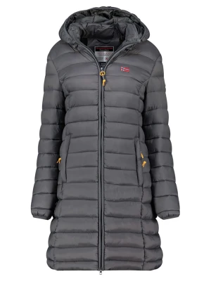 Geographical Norway Płaszcz pikowany "Atikolor" w kolorze ciemnoszarym rozmiar: XL