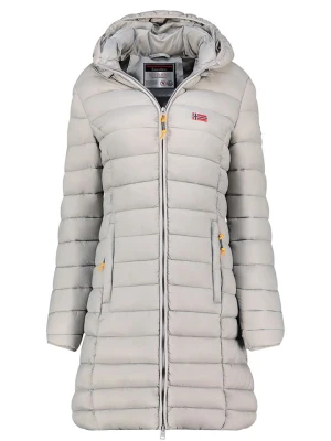 Geographical Norway Płaszcz pikowany "Atikolor" w kolorze jasnoszarym rozmiar: S