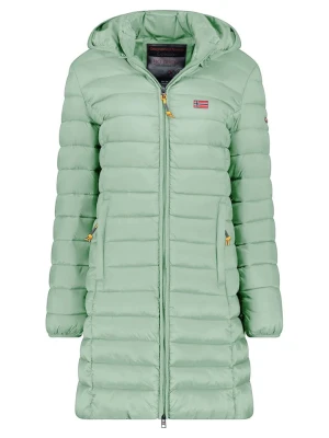 Geographical Norway Płaszcz pikowany "Atikolor" w kolorze miętowym rozmiar: L