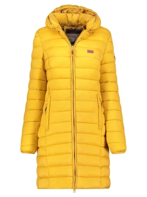 Geographical Norway Płaszcz pikowany "Atikolor" w kolorze żółtym rozmiar: XXL