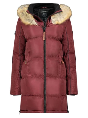 Geographical Norway Płaszcz pikowany "Beautiful" w kolorze bordowym rozmiar: XXL