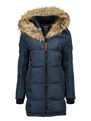Geographical Norway Płaszcz pikowany "Beautiful" w kolorze granatowym rozmiar: L