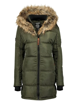 Geographical Norway Płaszcz pikowany "Beautiful" w kolorze oliwkowym rozmiar: S