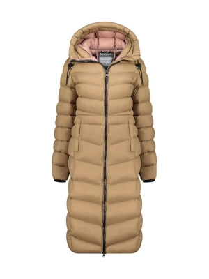 Geographical Norway Płaszcz pikowany "Berangere" w kolorze szarobrązowym rozmiar: XXL