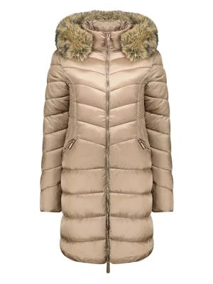 Geographical Norway Płaszcz pikowany "Bololita" w kolorze szarobrązowym rozmiar: M
