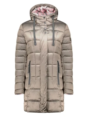 Geographical Norway Płaszcz pikowany "Bulli" w kolorze szarobrązowym rozmiar: XL