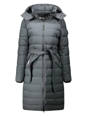 Geographical Norway Płaszcz pikowany "Cabima" w kolorze antracytowym rozmiar: XL