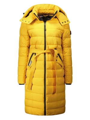 Geographical Norway Płaszcz pikowany "Cabima" w kolorze żółtym rozmiar: M