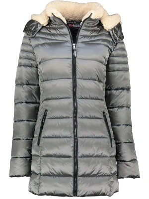 Geographical Norway Płaszcz pikowany "Carenne" w kolorze szarym rozmiar: 3XL