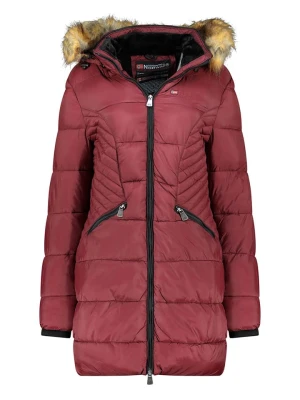 Geographical Norway Płaszcz pikowany w kolorze bordowym rozmiar: XL