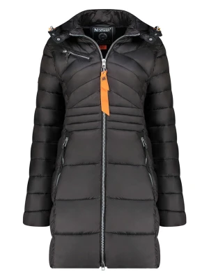 Geographical Norway Płaszcz pikowany w kolorze czarnym rozmiar: S