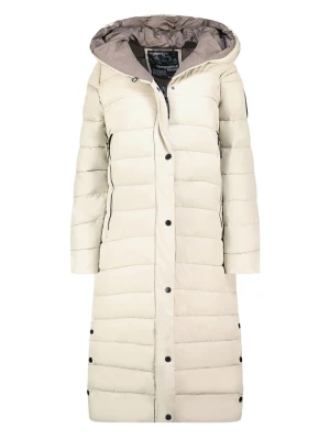 Geographical Norway Płaszcz pikowany w kolorze kremowym rozmiar: XL