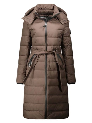 Geographical Norway Płaszcz zimowy "Cabima" w kolorze brązowym rozmiar: XL